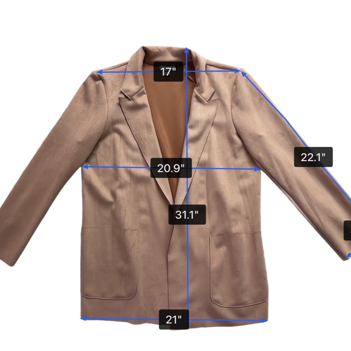 Charter Club Womens Pink Open-Front Blazer Large Lightweight Pockets