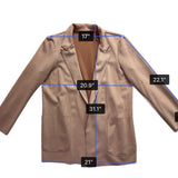 Charter Club Womens Pink Open-Front Blazer Large Lightweight Pockets