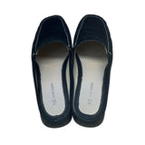 Anne Klein Women's Black Suede Leather  Slip-On Maarthus Mules Size 9M