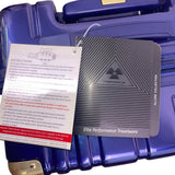 Triforce Navy Blue Telescopic Handle Build-in Scale Allure Collection Luggage