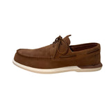 Sperry Men’s Brown Suede Slip-On Plushwave Stitched Moc Toe Boat Shoes Size 10