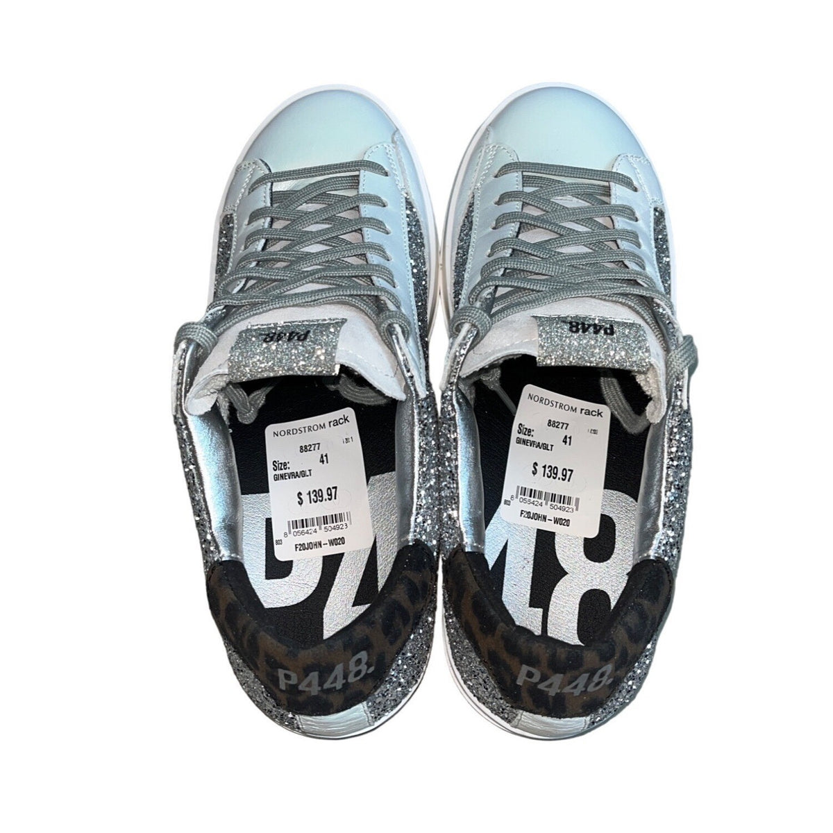 P448 Women's Ginevra Glitter F20-John Sport Shoes Sz 41 - NWB