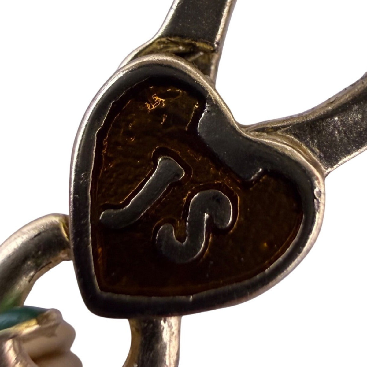 Jay Strongwater Womens Gold Tone Enameled Floral Locket Charm With Gemstones
