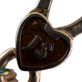 Jay Strongwater Womens Gold Tone Enameled Floral Locket Charm With Gemstones