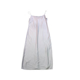 J.Crew Womens Silver Satin Spaghetti Strap Slip Dress Elegant Size 4