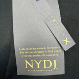 NYDJ Womens Black Ponte Ankle Pants Lightweight Slim Stretch Fit Modern Size 6