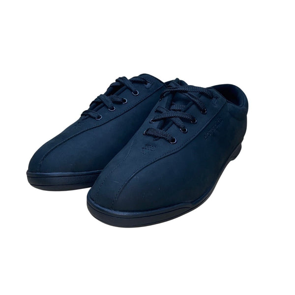 Easy Spirit Men’s Black Nubuk Leather Esap1 Lace-Up Sneakers Size 11 Wide 2E