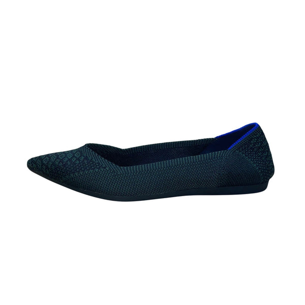Rothys Women’s Green Blue Knit Pointed Toe Ballet Flats Size 5.5