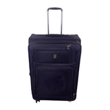 Delsey Unisex Black Expandable Spinner Wheels Rolling Travel Suitcase  Luggage