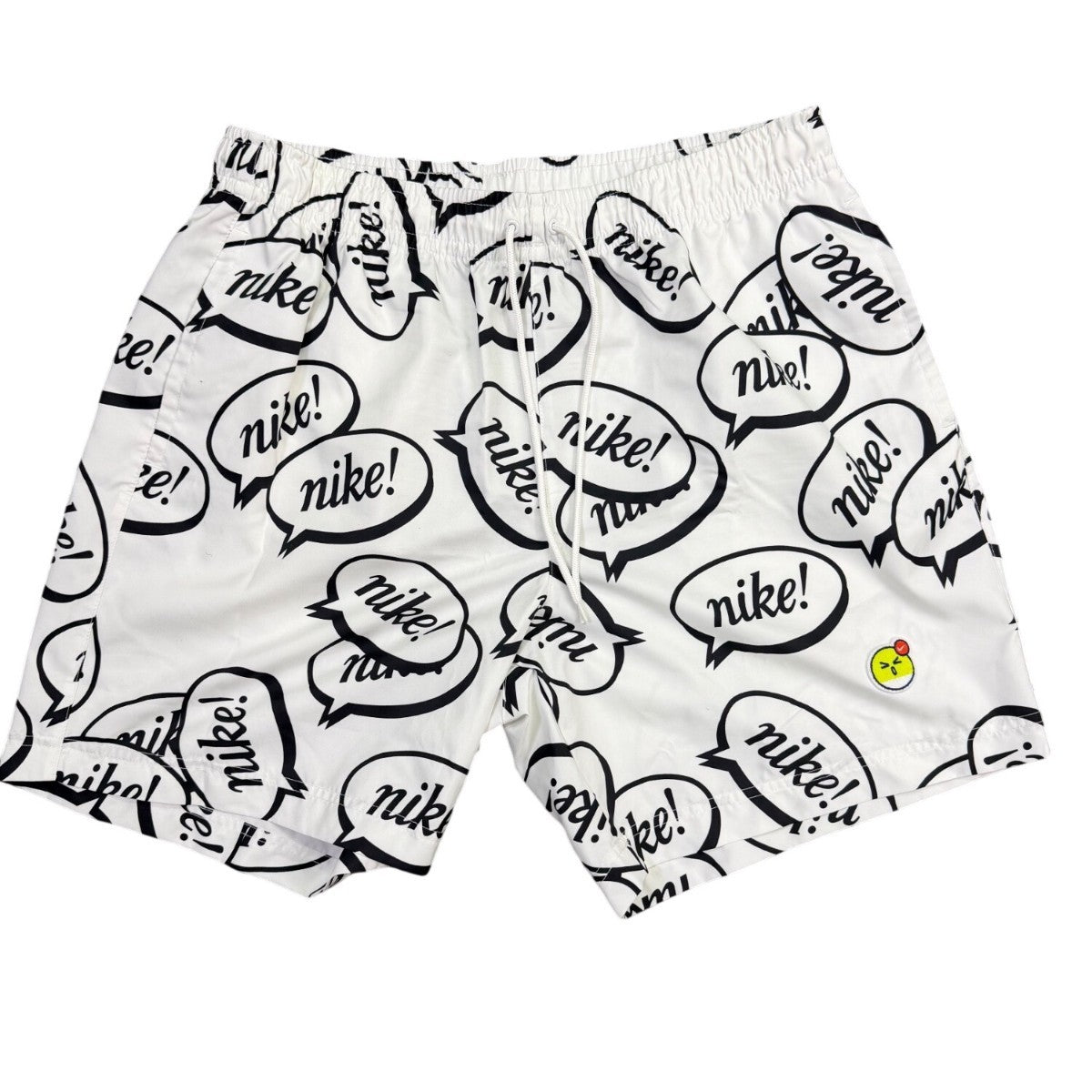 Nike Mens White Graphic Shorts Large Logo Print Sz L