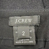 J.Crew Womens Black Wool Pencil Skirt Career Wear Timeless Style Size 2