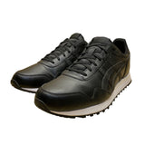 Asics Men’s Black Leather Lace-Up Cushioned Sole Casual Running Sneakers Size 13