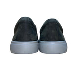 Hotter Men’s Green Leather Perforated Slip-On Dual Fitting Flat Shoes Size 12