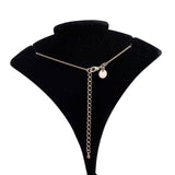 Swarovski Womens Silver Tone Crystal Necklace Adjustable Chain Clear Pendant