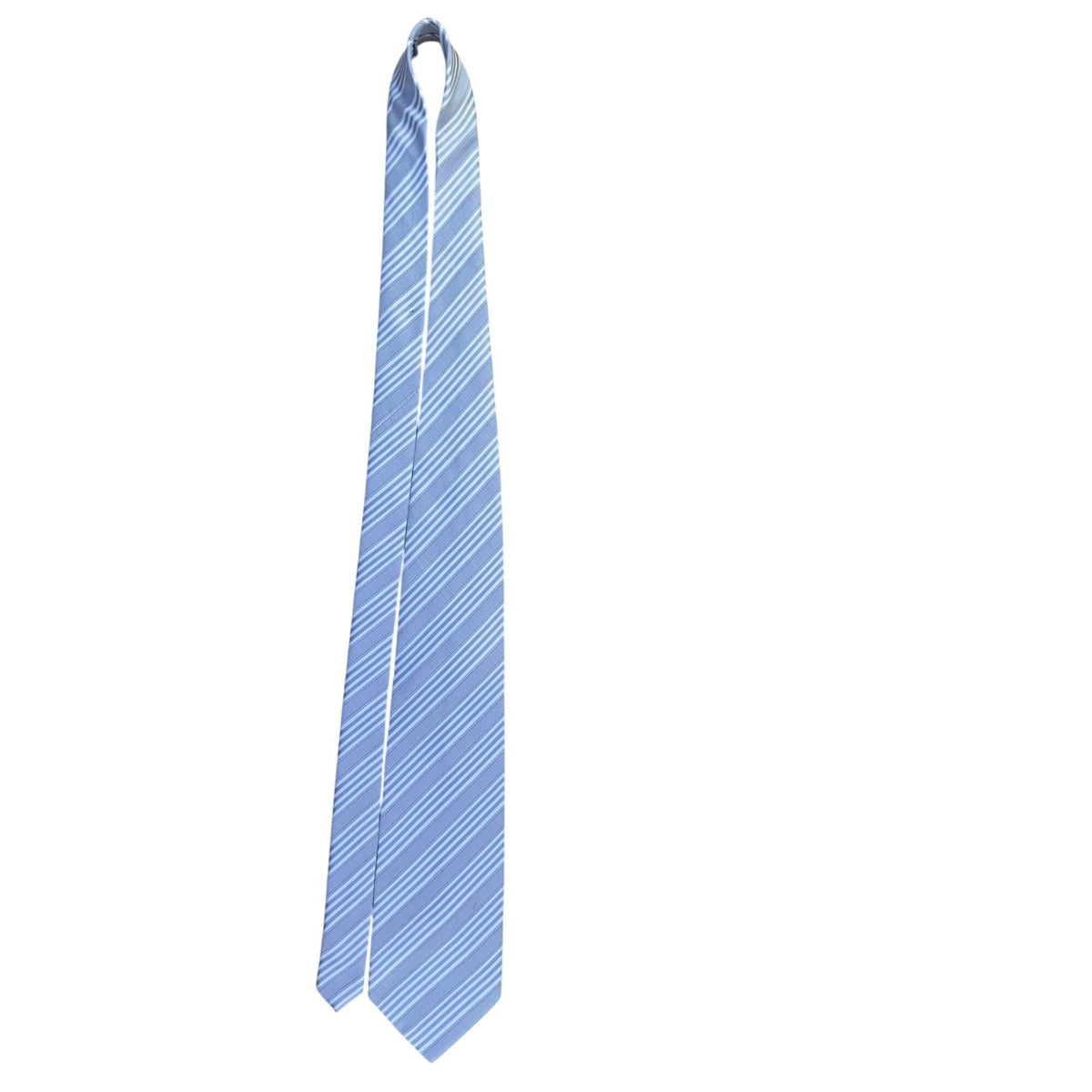 Venetto Mens Blue Polyester Striped Tie
