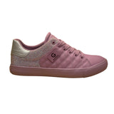 GBG Los Angeles Women’s Pink Rhinestone Quilted Low-Top Sneakers Size 9M