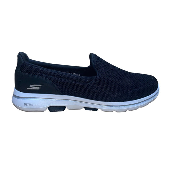 Skechers Men’s Black Mesh Ultra GO Cushioning Slip-On Walking Shoes Size 11