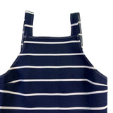 Abercrombie & Fitch Womens Navy & Multicolor Polyester Striped Dress  Size S