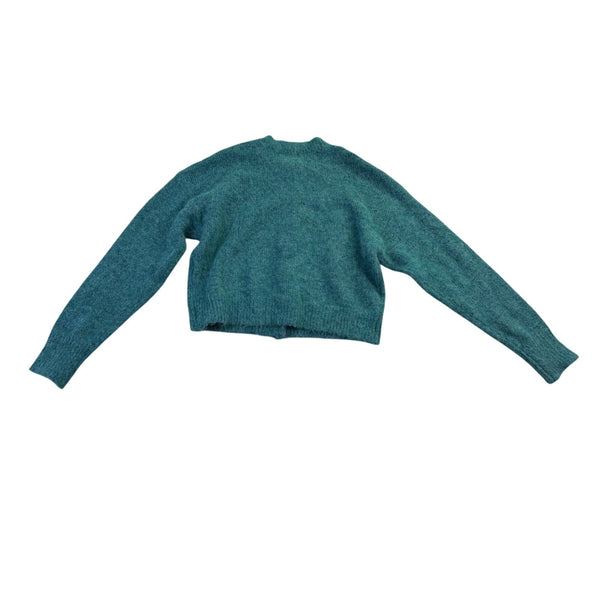 Cotton:On Womens Green Wool Blend Button-Up Cardigan Sweater Soft Textured Sz M