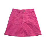 Lucy & Yak Womens Pink Organic Cotton Corduroy Mini Skirt Size US 4 / UK 8