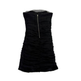 Thirty Thirty Womens Black Strapless Mini Dress Elegant Ruched Cocktail Sz S