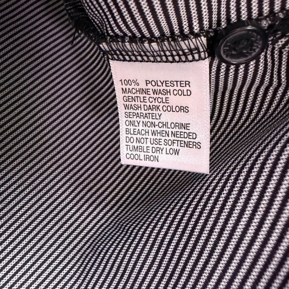 Greg Norman Play Dry Mens Gray Polyester Striped Polo Shirt  Size XL