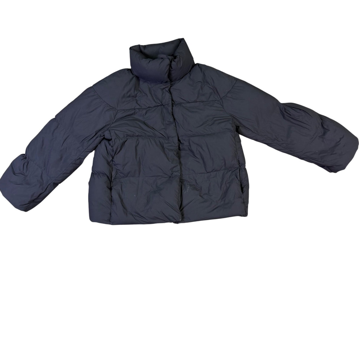 Uniqlo Mens Navy Down Puffer Jacket Lightweight Durable Water Repellent Size S
