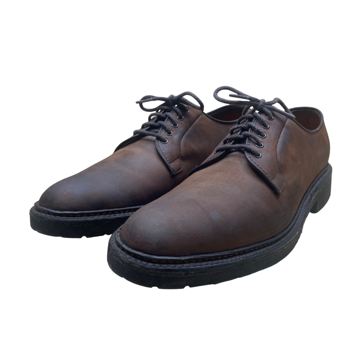 Alden Men’s Brown Genuine Leather Goodyear Welted Sole Lace Up Oxfords Size 12