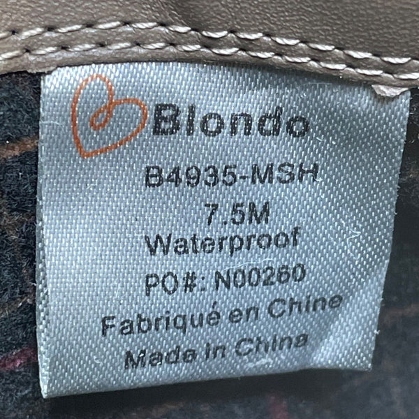 Blondo Women’s Taupe Suede Waterproof Ankle Booties Size 7.5M