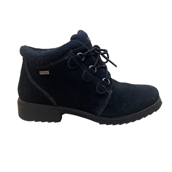 Sporto Women’s Black Suede Waterproof Polartec Lace-Up Ankle Boots Size 6.5M