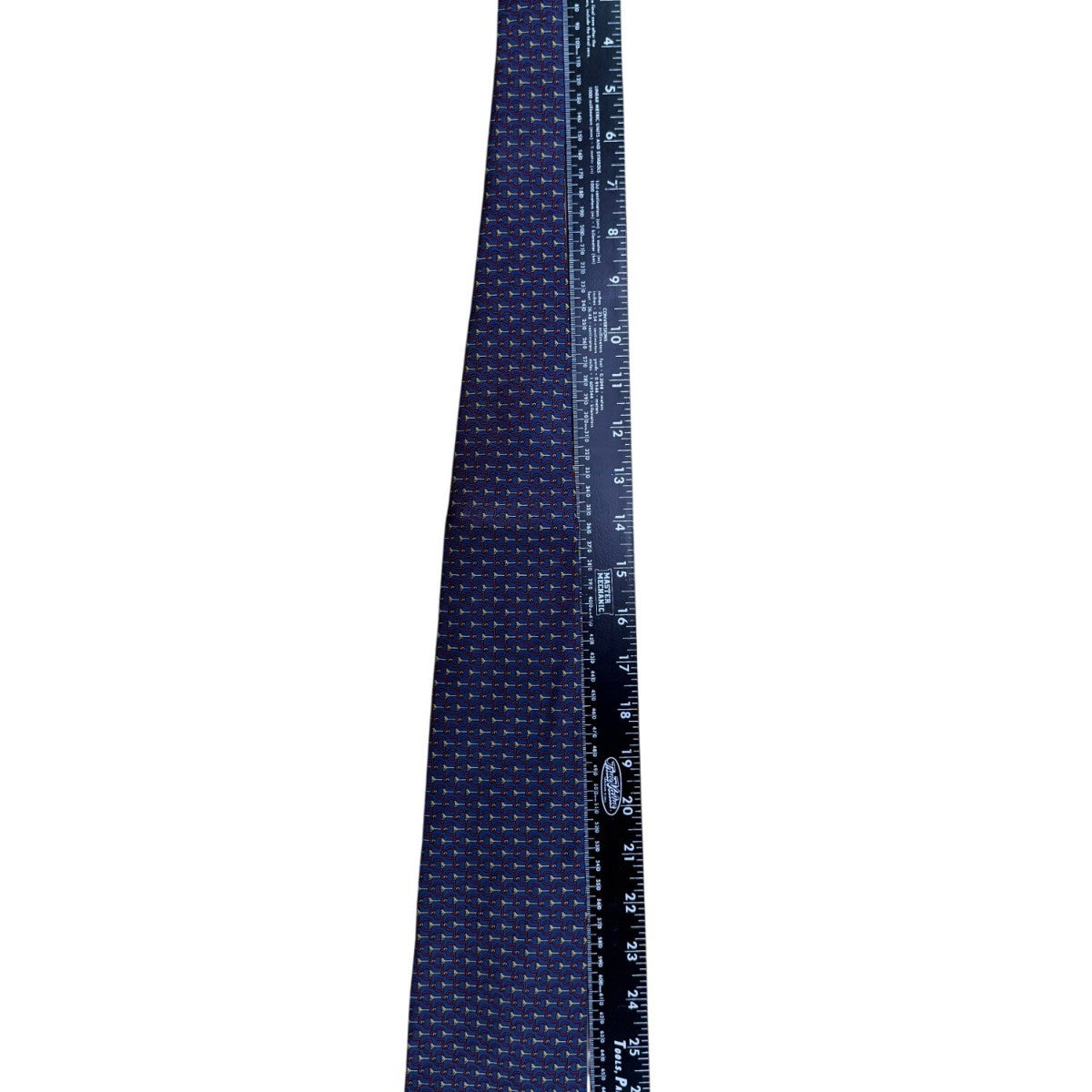Brooks Brothers Mens Blue Silk Tie Horn And Bridle Pattern Elegant Design