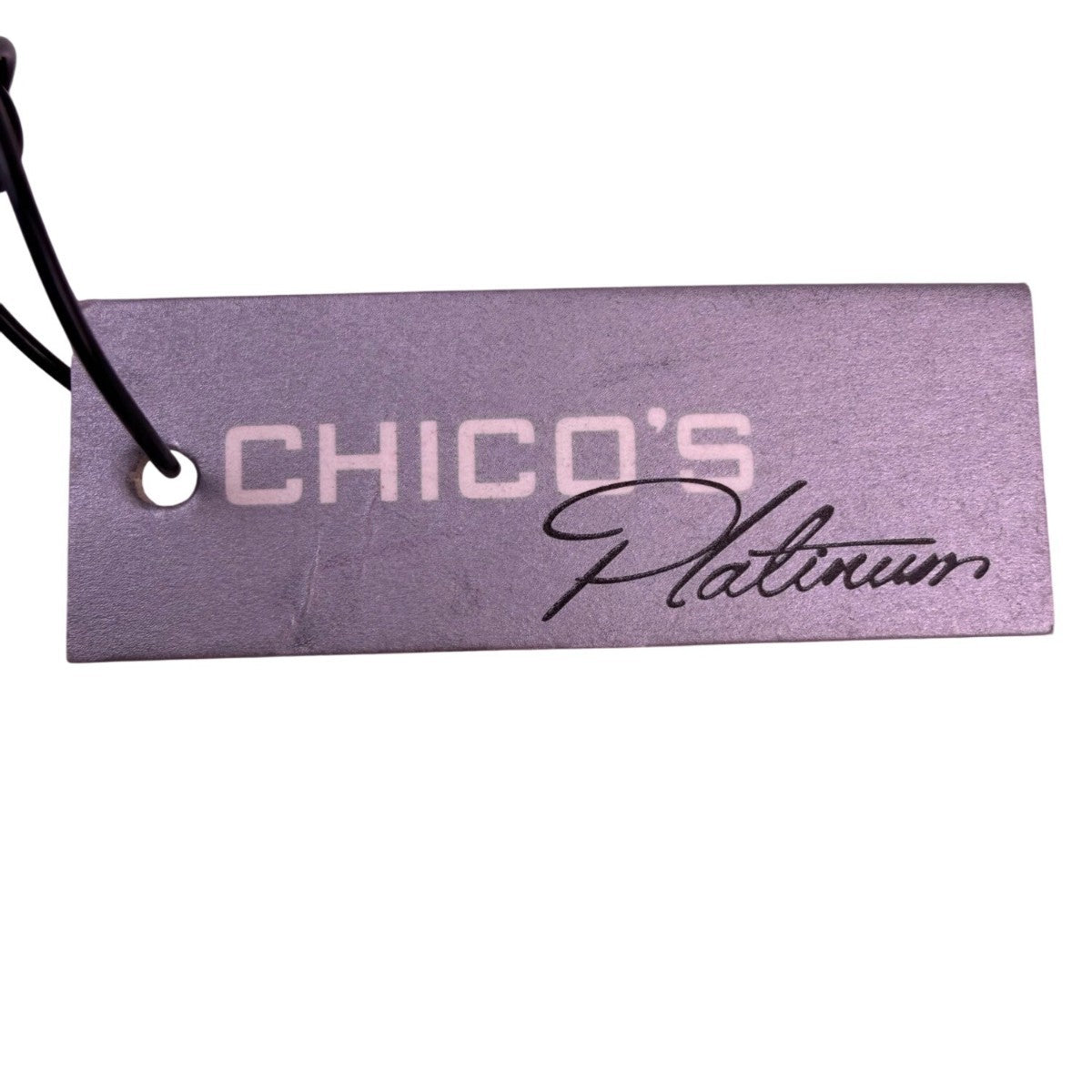 Chicos Womens Silver Tone Metal Heart Statement Necklace Adjustable Cord