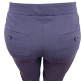 Theory Womens Purple Slim Fit Ankle Pants With Pockets & Hook Closure Size 4