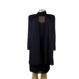 Ursula Womens Black Polyester Beaded Capelet Formal Dress Elegant Design Size 8P