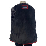 Weatherproof Womens Red Quilted Jacket  Faux Sherpa Lined Full Zip Sz M