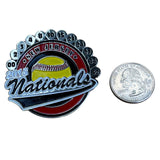 2015 New Jersey Nationals Softball Trading Pin With Dual Clutch Backing