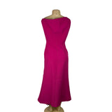 Bella Barnett Women’s Fuchsia Sleeveless Asymmetrical Midi Dress Size M - New