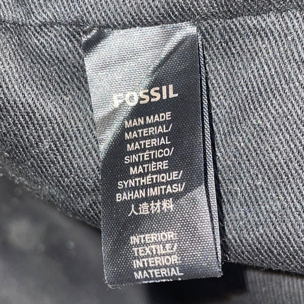 Fossil Women’s White/Black Polka Dot With Brown Handles Duffel Satchel Tote