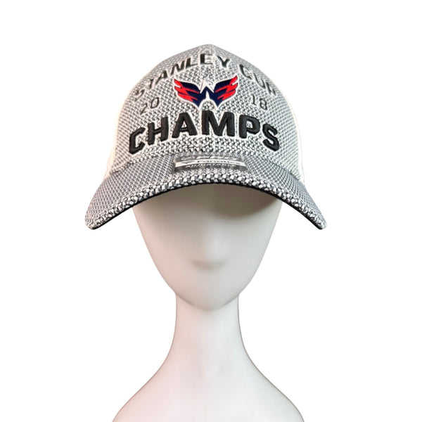 Fanatics Mens Gray/White Mesh Polyester NHL Hat OS