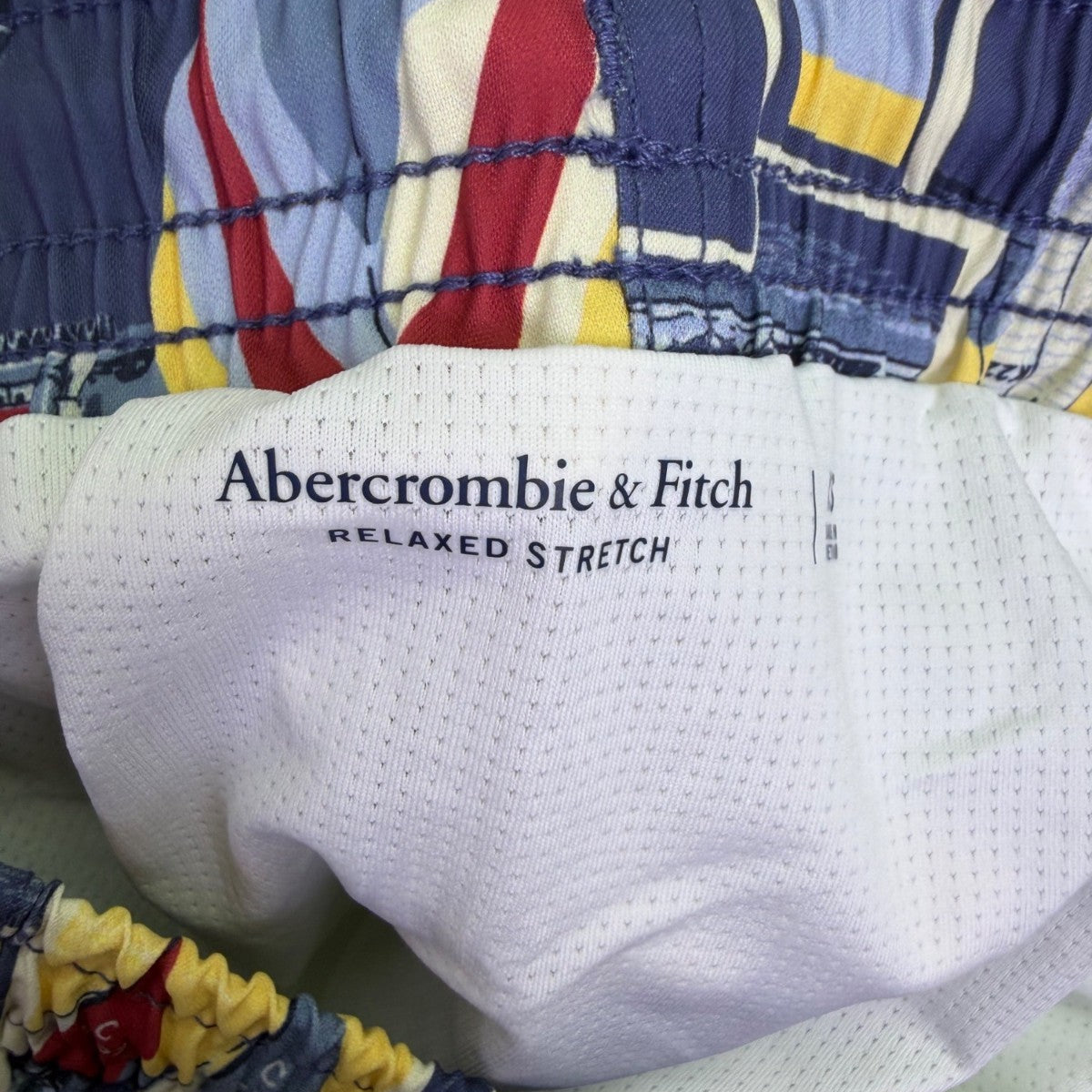 Abercrombie & Fitch Mens Multicolor Swim Trunk Nautical Print Mesh Lining  Sz XS