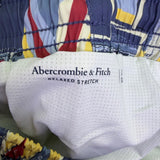 Abercrombie & Fitch Mens Multicolor Swim Trunk Nautical Print Mesh Lining  Sz XS