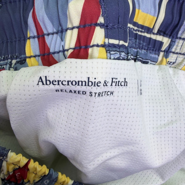 Abercrombie & Fitch Mens Multicolor Swim Trunk Nautical Print Mesh Lining  Sz XS