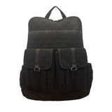 Vera Bradley Women’s Black Quilted Fabric With Multiple Pockets Backpack Size M