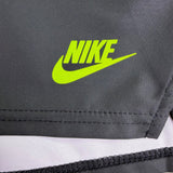 Nike Mens Grey Tennis Shorts With Neon Yellow Graphic Dri-Fit Standard Fit Sz L