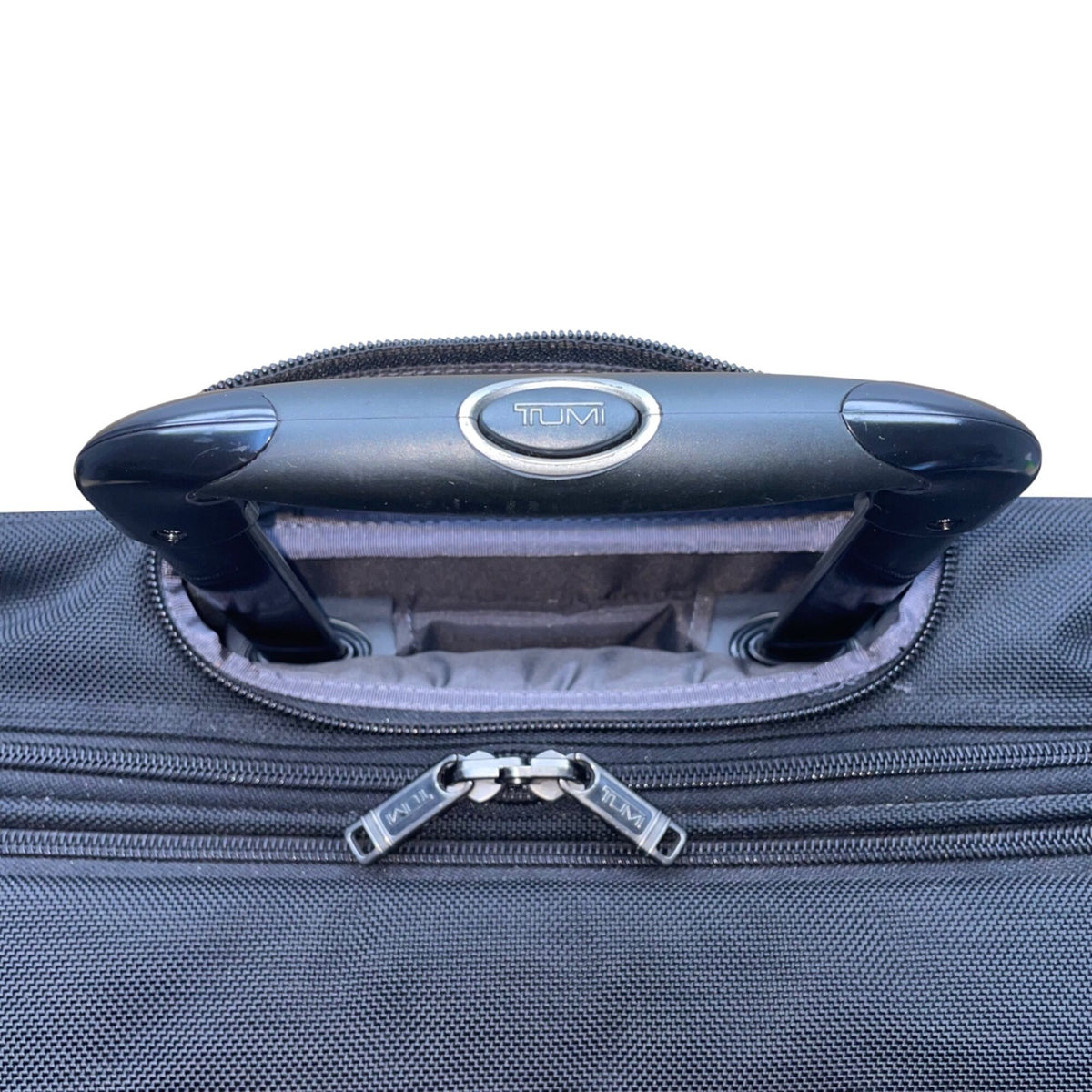 Tumi Men’s Black Ballistic Nylon Rolling Expandable Carry-On Travel Luggage