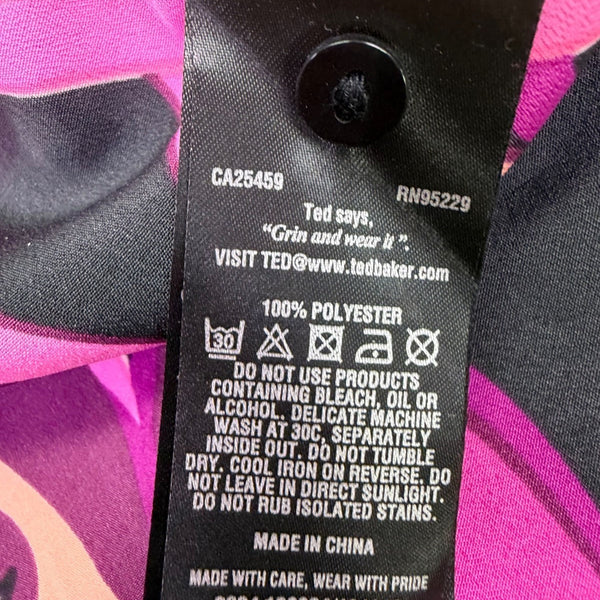 Ted Baker Womens Multicolor Polyester Camisole Spaghetti Straps Sleeveless Size