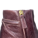 Franco Sarto Women’s Brown Leather Side Zipper Buckle Hansa Ankle Boot Size 8M