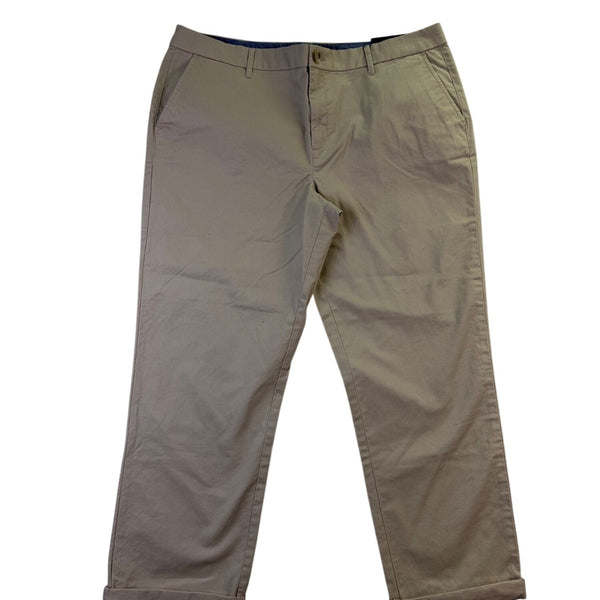 Tommy Hilfiger Womens Beige Chino Pants Hampton New With Tags Size 16