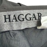 Haggar Mens Grey Dress Pants Formal Classic Fit Size 34/32 