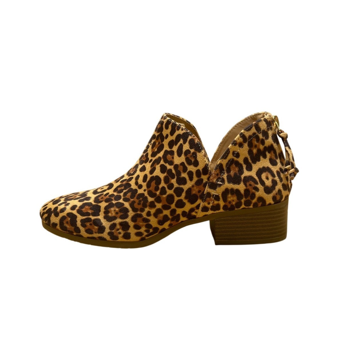 Reaction Kenneth Cole Women’s Brown Leopard Print Back Zip  Sz 8.5